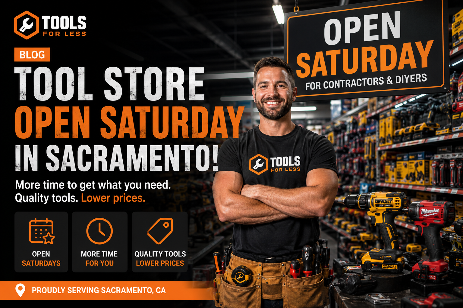 Tool Store Open Saturday in Sacramento? We Are — Here’s What to Expect