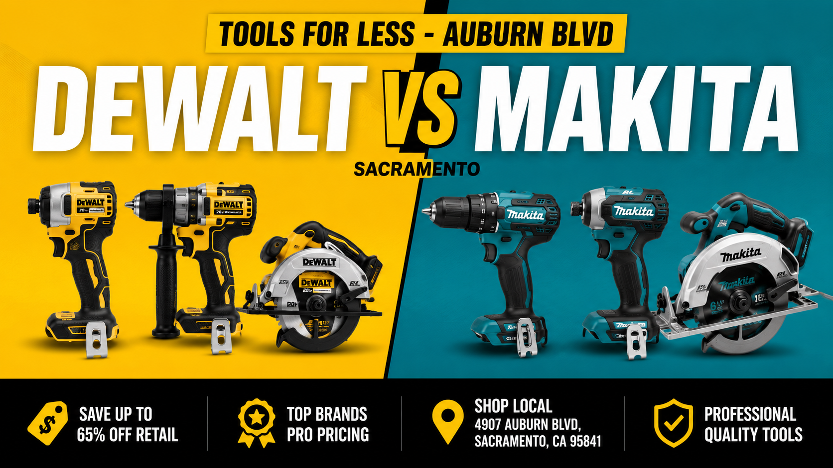 DeWalt vs Makita: Which Power Tool Platform Should Sacramento Tradespeople Choose?