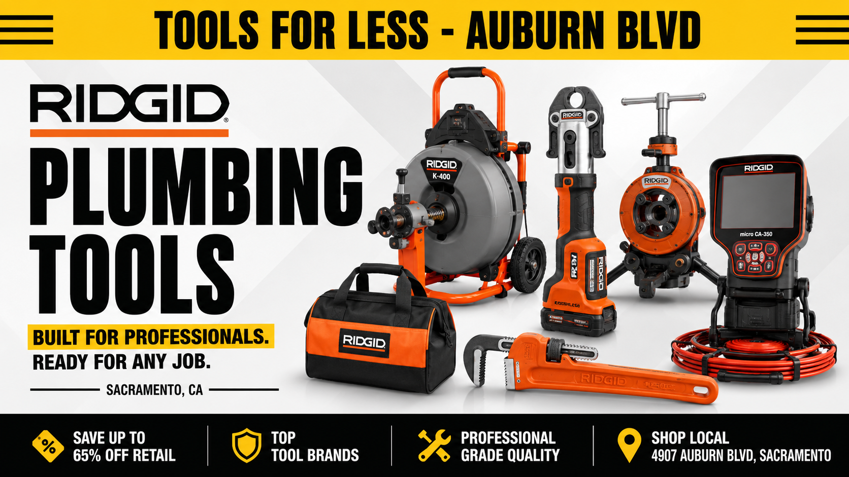 RIDGID Tools in Sacramento: What Plumbers and Pipefitters Need to Know