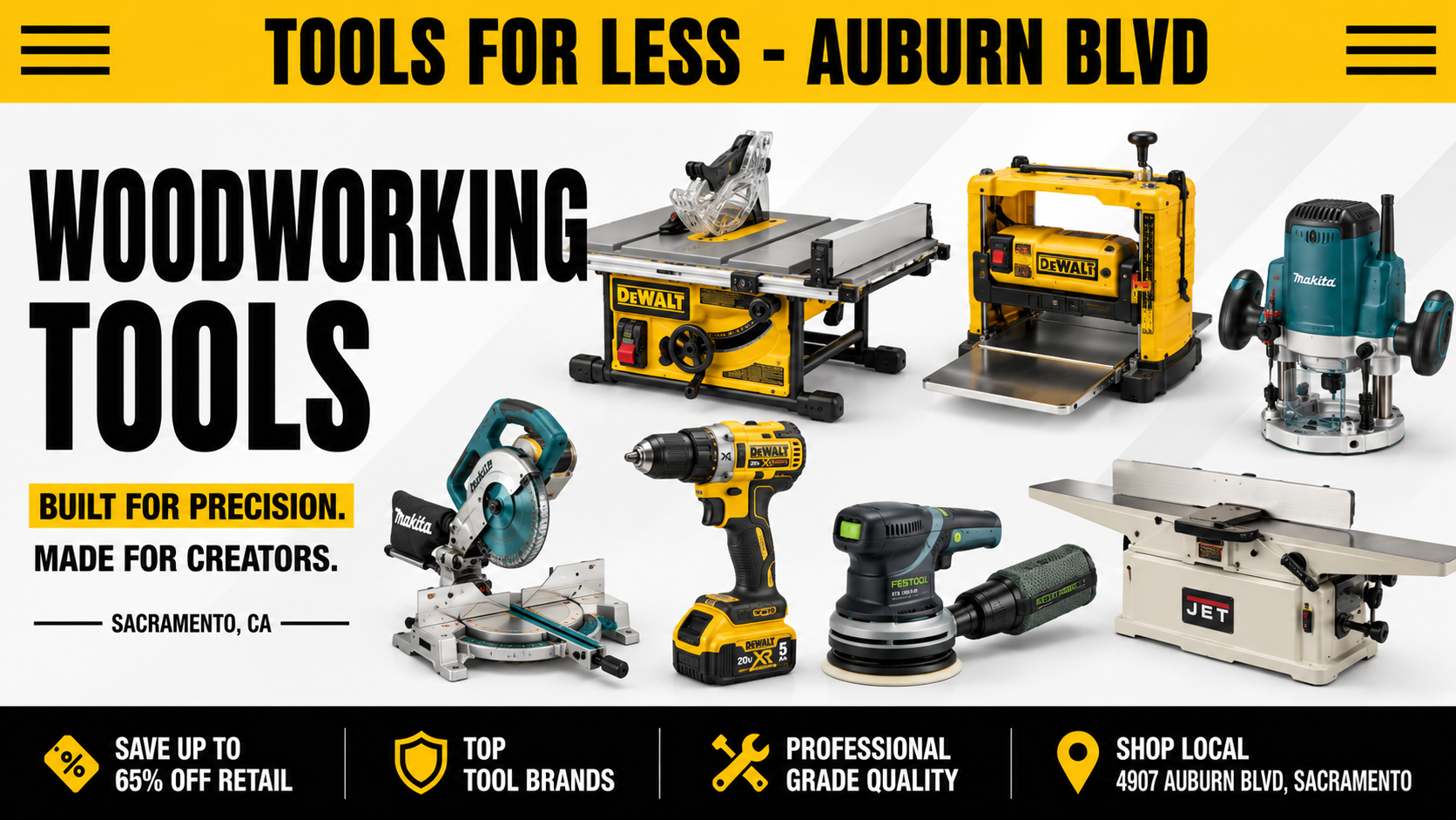 Woodworking Tools in Sacramento: What Hobbyists and Carpenters Actually Need