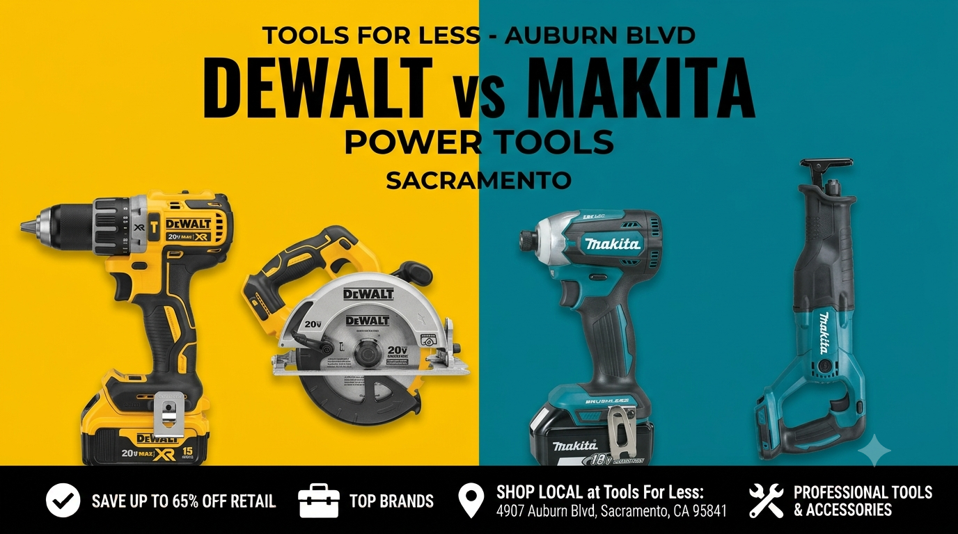 DeWalt vs Makita: Which Power Tool Platform Should Sacramento Tradespeople Choose?