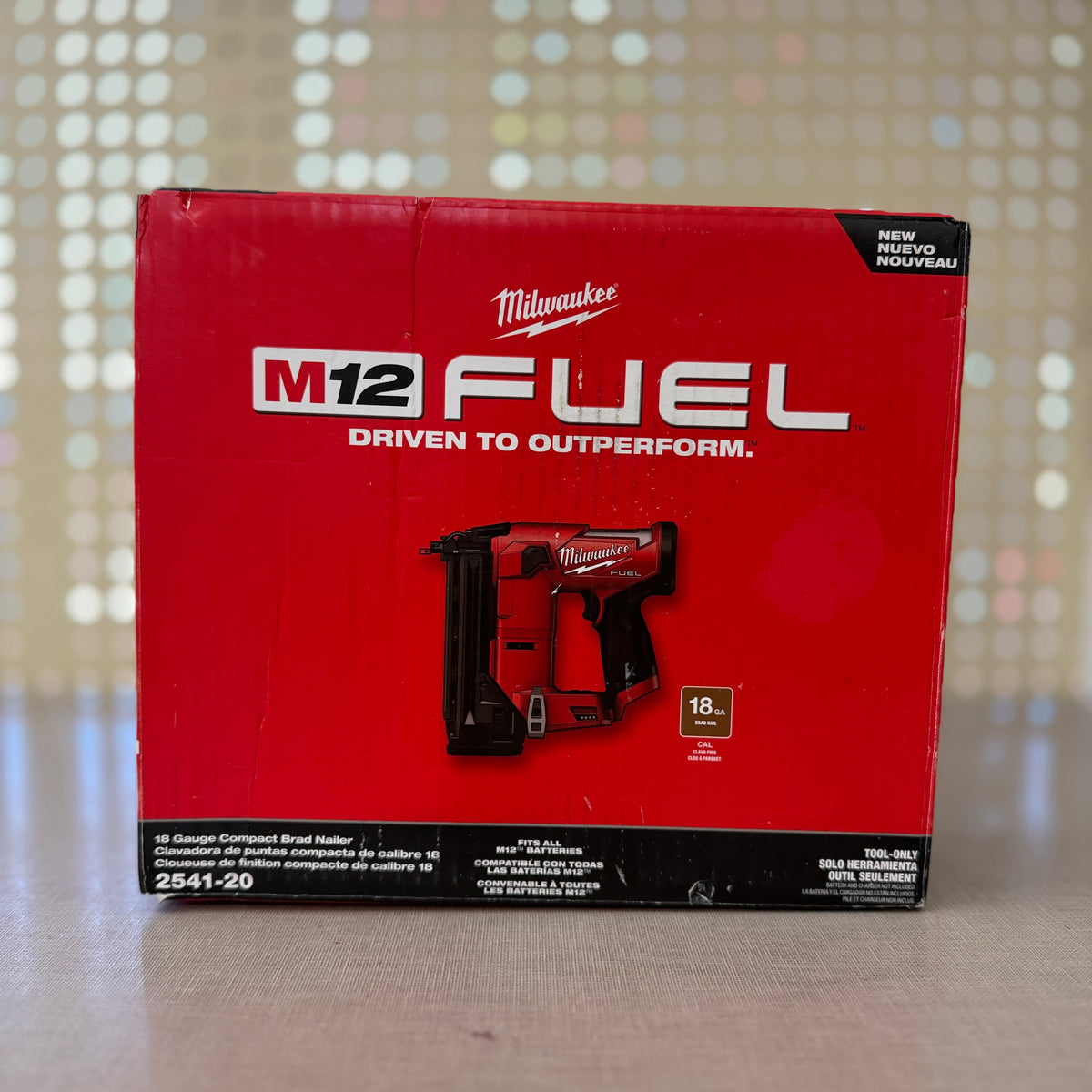 Milwaukee 2541-20 M12 FUEL 18 Gauge Compact Brad Nailer, Tool Only