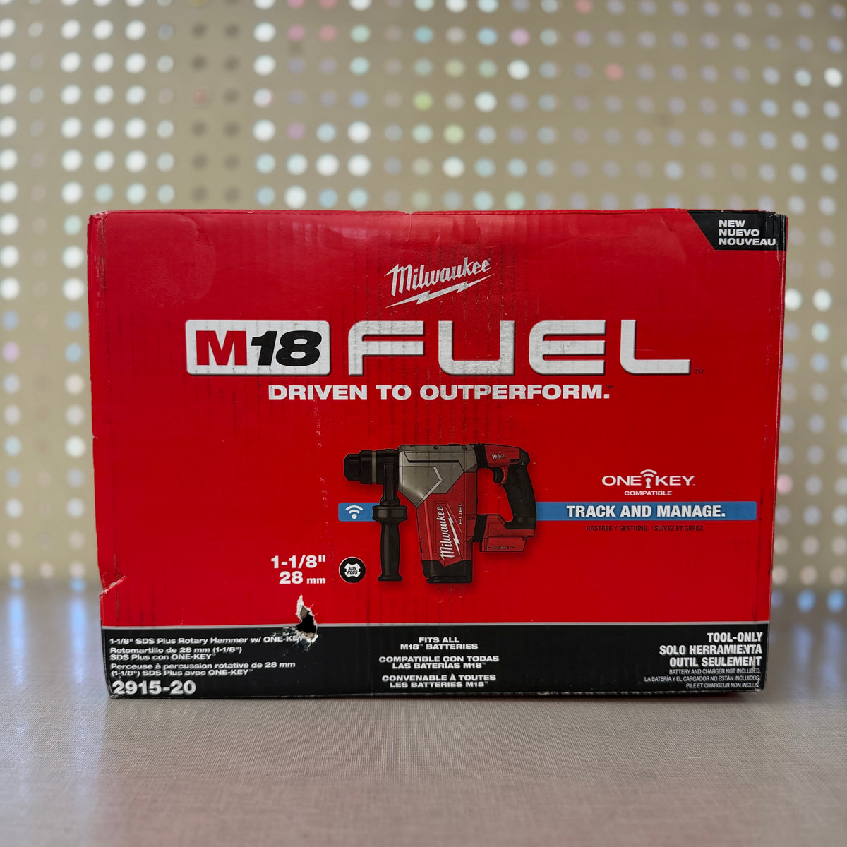 Milwaukee 2915-20 M18 FUEL 1-1/8" SDS Plus Rotary Hammer w/ ONE-KEY, Tool Only