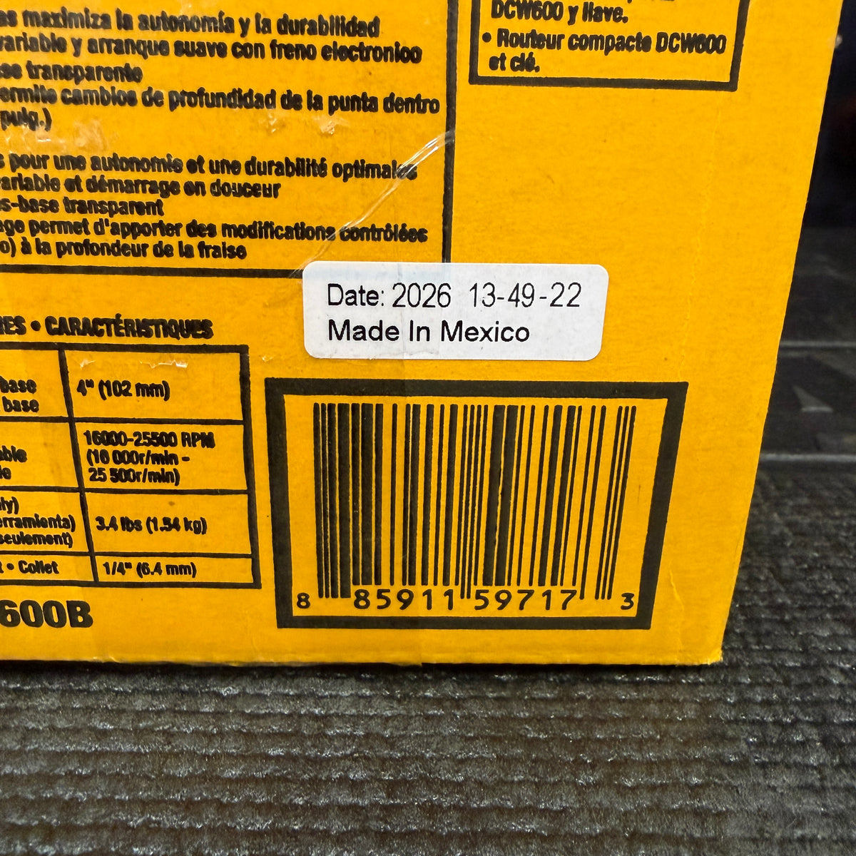 DEWALT DCW600B
