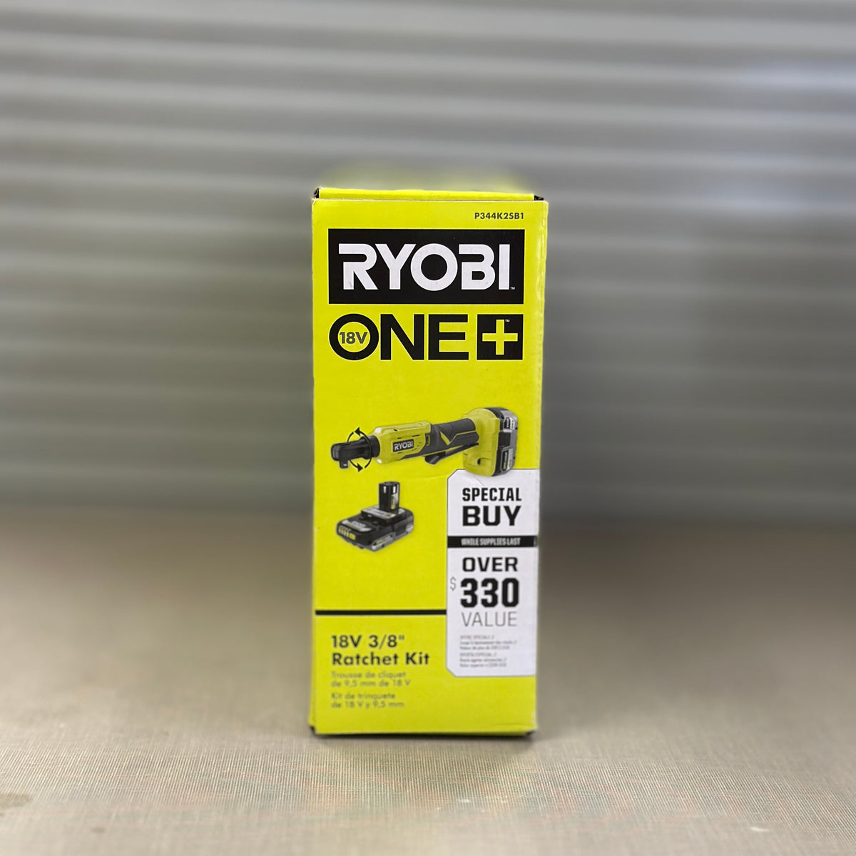 Ryobi 18V ONE+ 3/8" Ratchet Kit