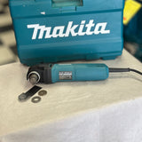 Makita 3 Amp Corded Variable Speed Oscillating Multi-Tool Kit With Blade, Sanding Pad, Sandpaper, Adapter, Hard Case