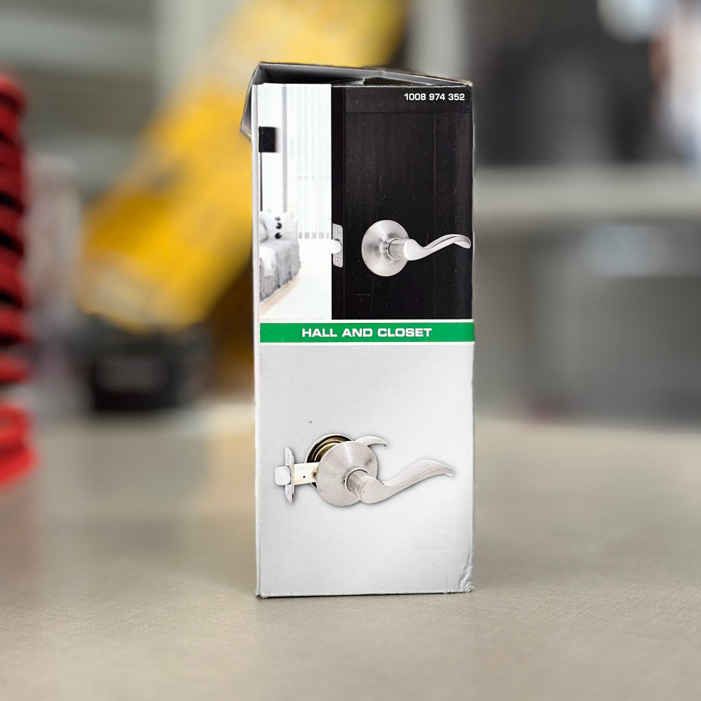 Defiant Naples Satin Nickel Hall/Closet Door Handle (1008974352)