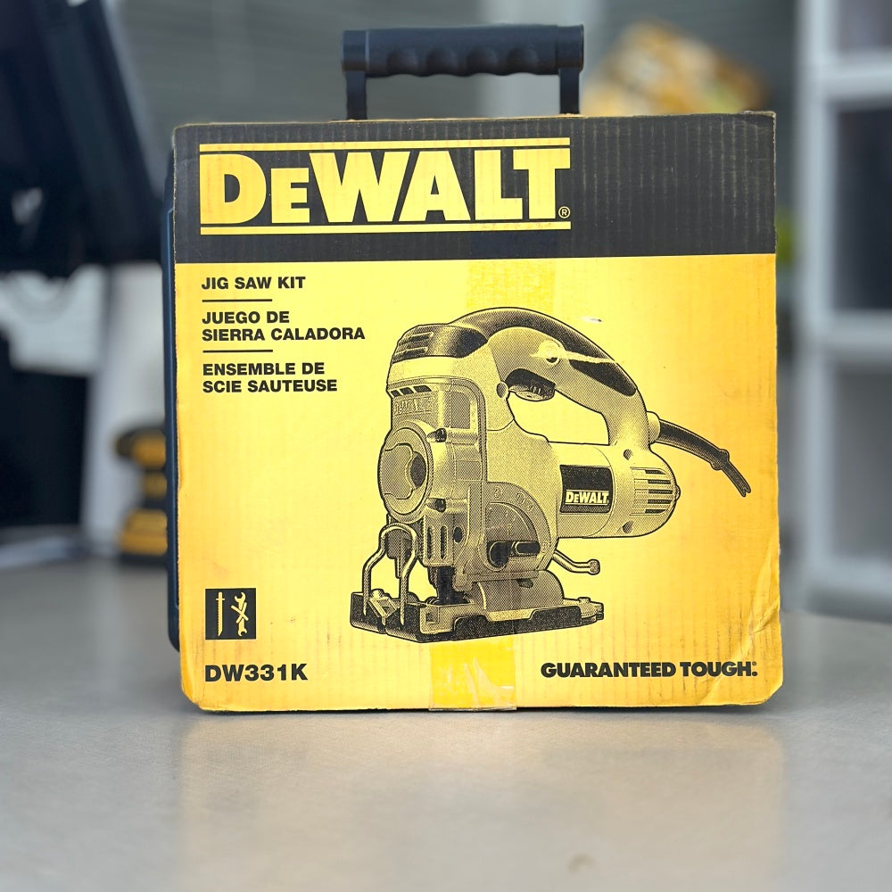 DEWALT (DW331K) 6.5 Amp Corded Variable Speed Jig Saw Kit with Kit Box