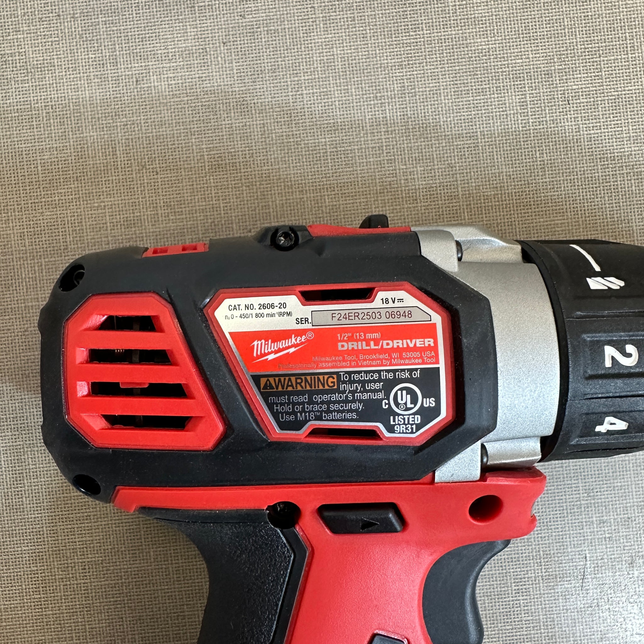 Milwaukee M18™ 1/2″ (13mm) Compact Drill/Driver – Model 2606-20 | Tool Only