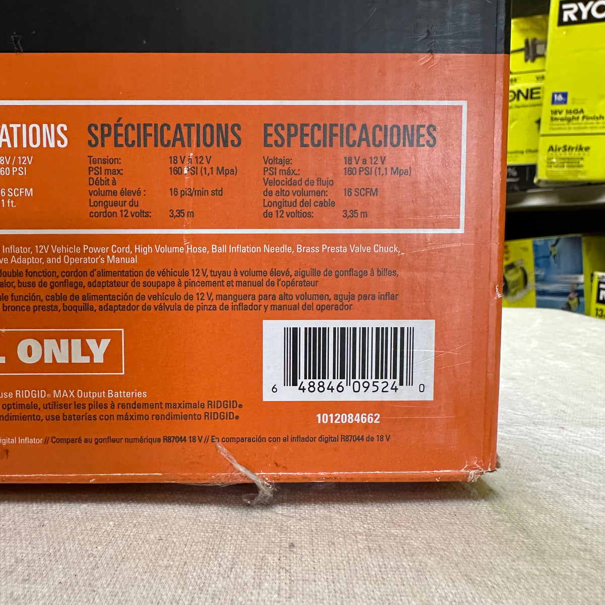 RIDGID 18V Hybrid Dual-Function Inflator