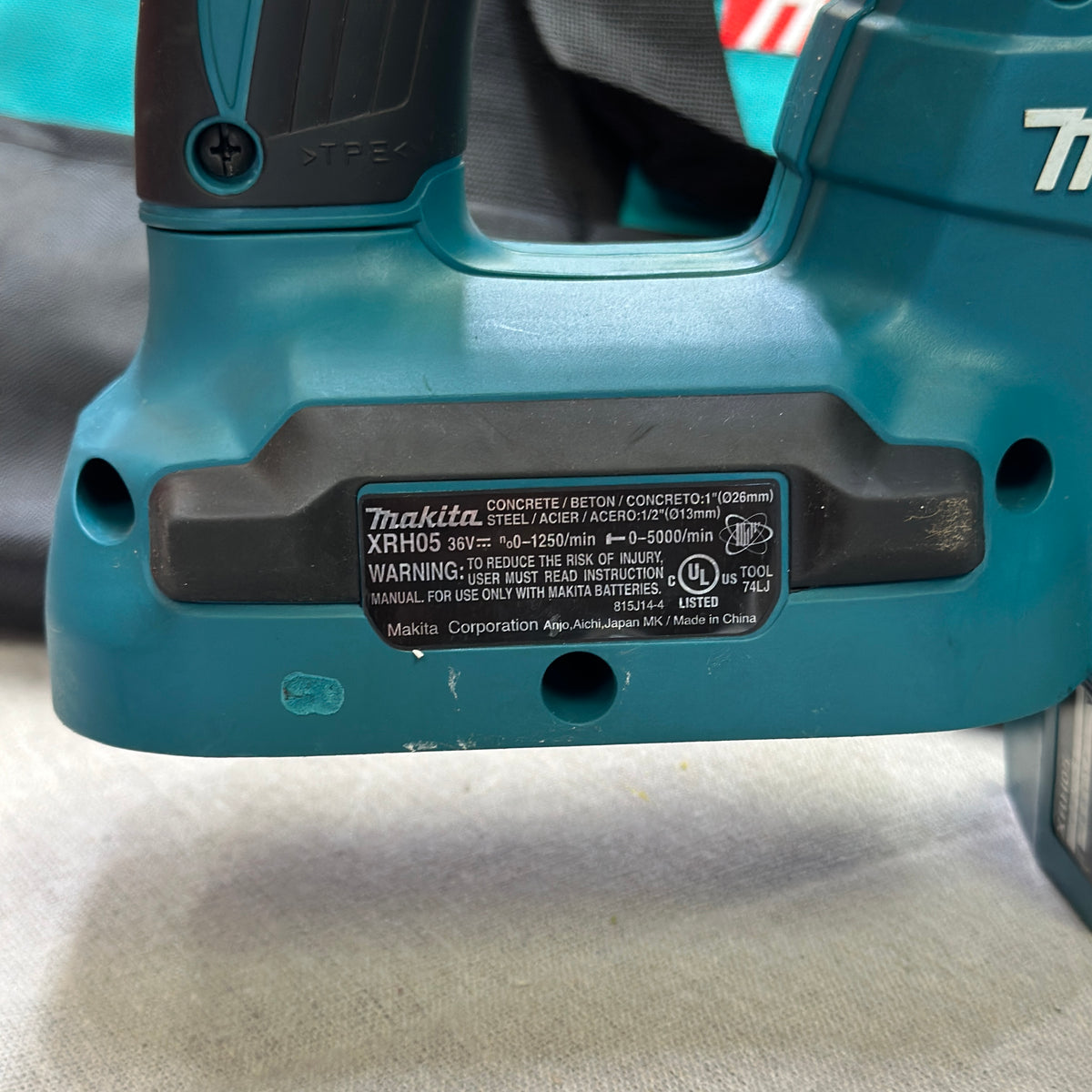 Makita XRH05 36V (18V X2) LXT 1 in. SDS-Plus Rotary Hammer, Factory Serviced