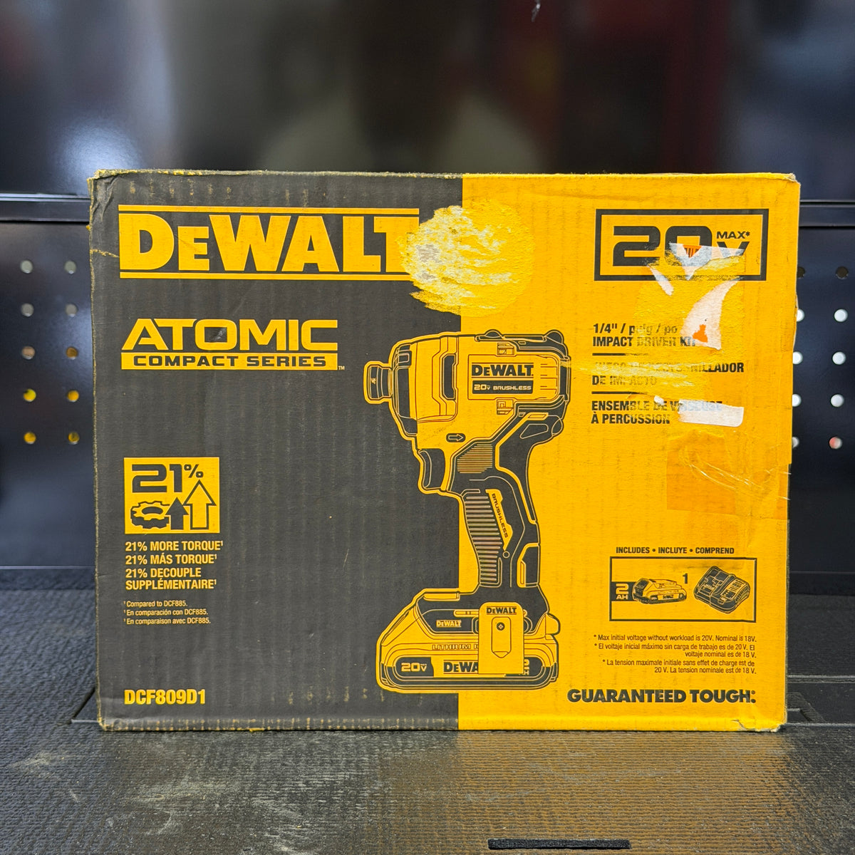 DEWALT ATOMIC 20V MAX Brushless 1/4-Inch Impact Driver Kit