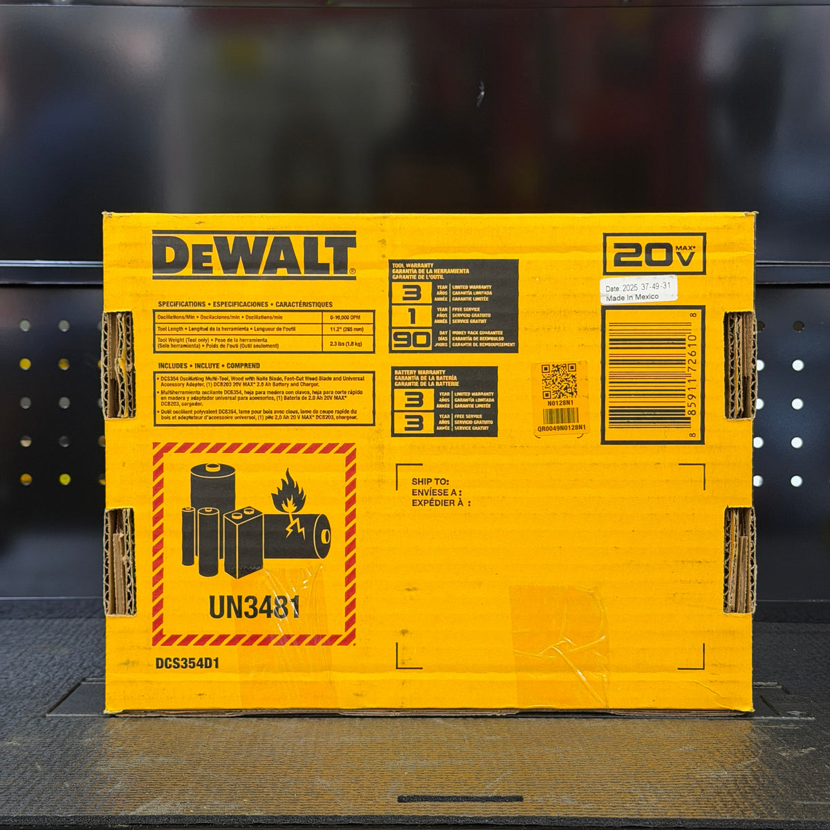 DEWALT ATOMIC 20V MAX Oscillating Multi-Tool Kit DCS354D1 with 2.0Ah Battery & Charger