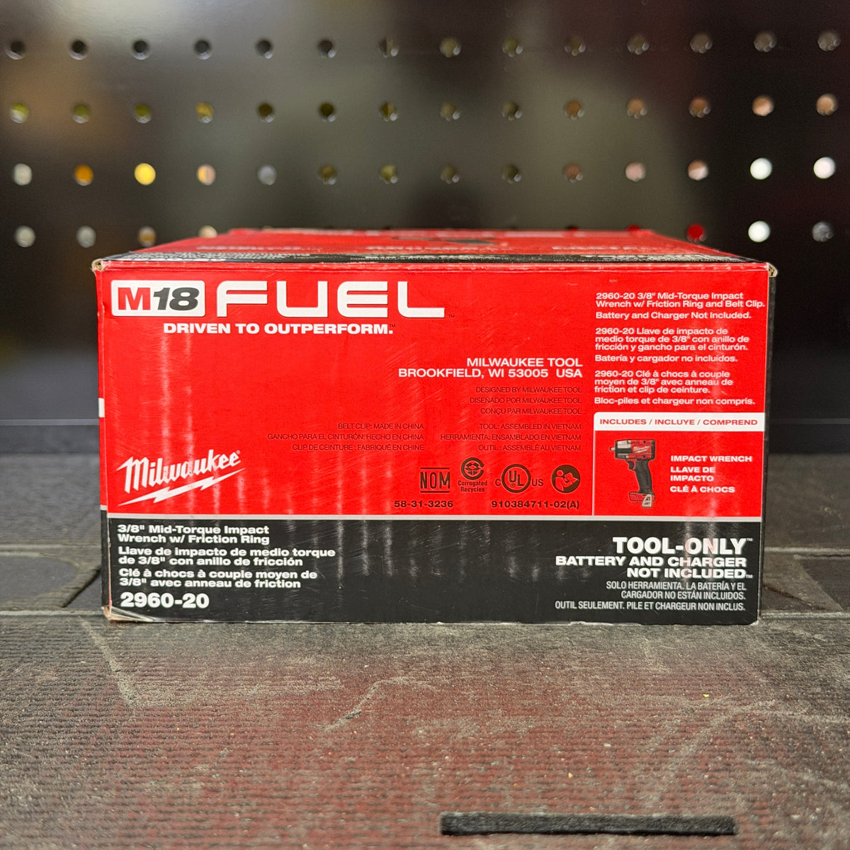 Milwaukee 2960-20 M18 FUEL 3/8" Mid-Torque Impact Wrench with Friction Ring (Tool-Only)