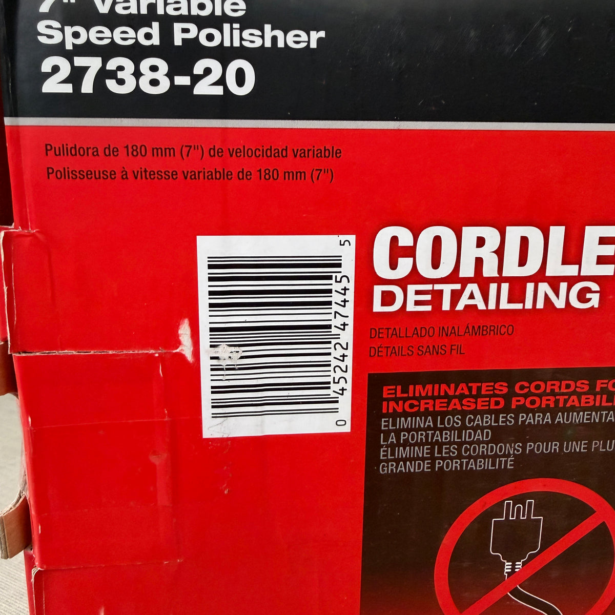 Milwaukee 2738-20 M18 FUEL 7 in. Variable Speed Polisher, Tool Only