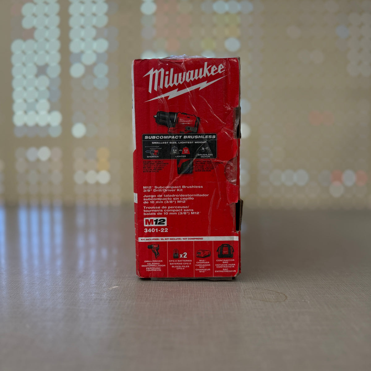 Milwaukee 3401-22 M12 Subcompact Brushless 3/8" Drill/Driver Kit