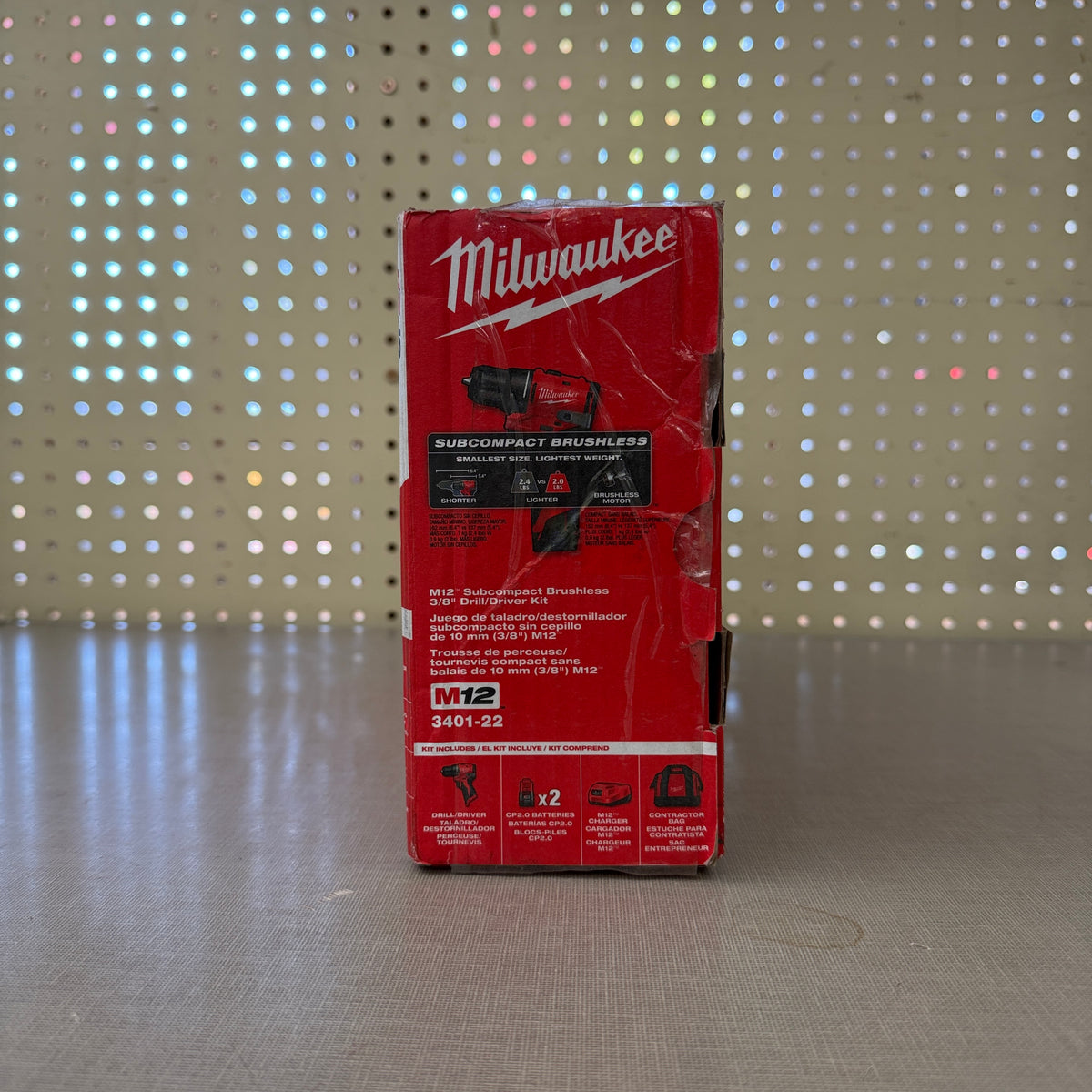 Milwaukee 3401-22 M12 Subcompact Brushless 3/8" Drill/Driver Kit