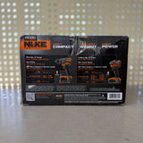 RIDGID 18V Brushless Nuke Subcompact 2-Tool Combo Kit — 1/2" Hammer Drill + 1/4" Impact Driver w/ 4.0Ah & 2.0Ah Batteries
