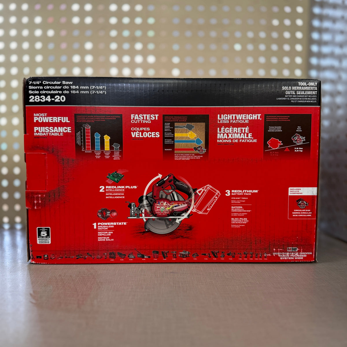 Milwaukee M18 FUEL 7-1/4" Circular Saw — Tool Only, 2834-20