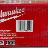 Milwaukee 2438-22X M12 Variable Speed Polisher/Sander Kit w/ 2 Batteries