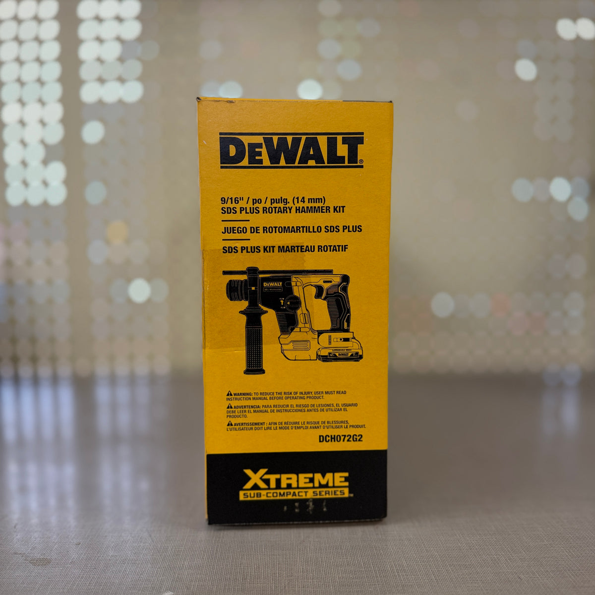 DEWALT DCH072G2 12V MAX Brushless 9/16 in. SDS Plus Rotary Hammer Kit