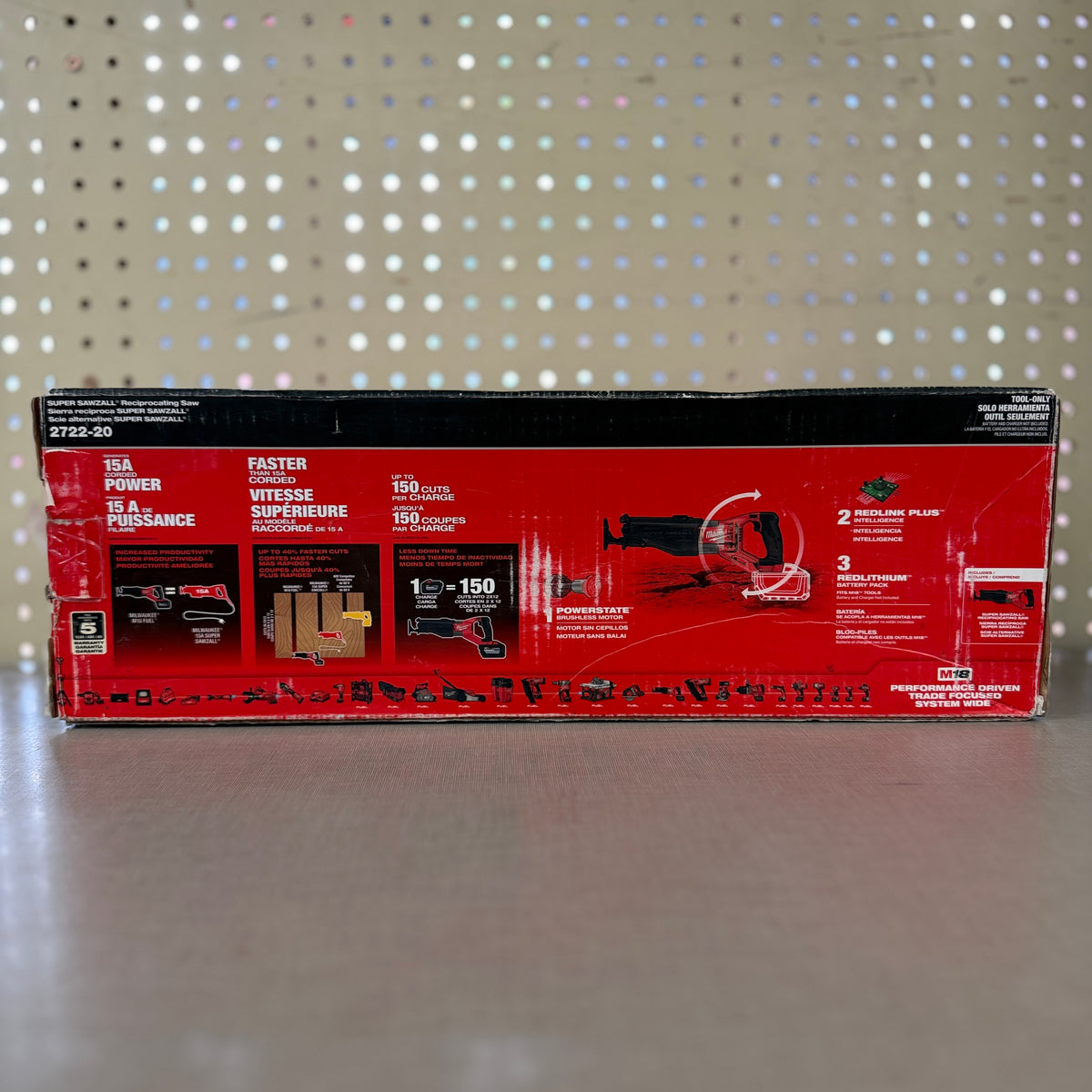 Milwaukee 2722-20 M18 FUEL SUPER SAWZALL Reciprocating Saw (Tool Only)