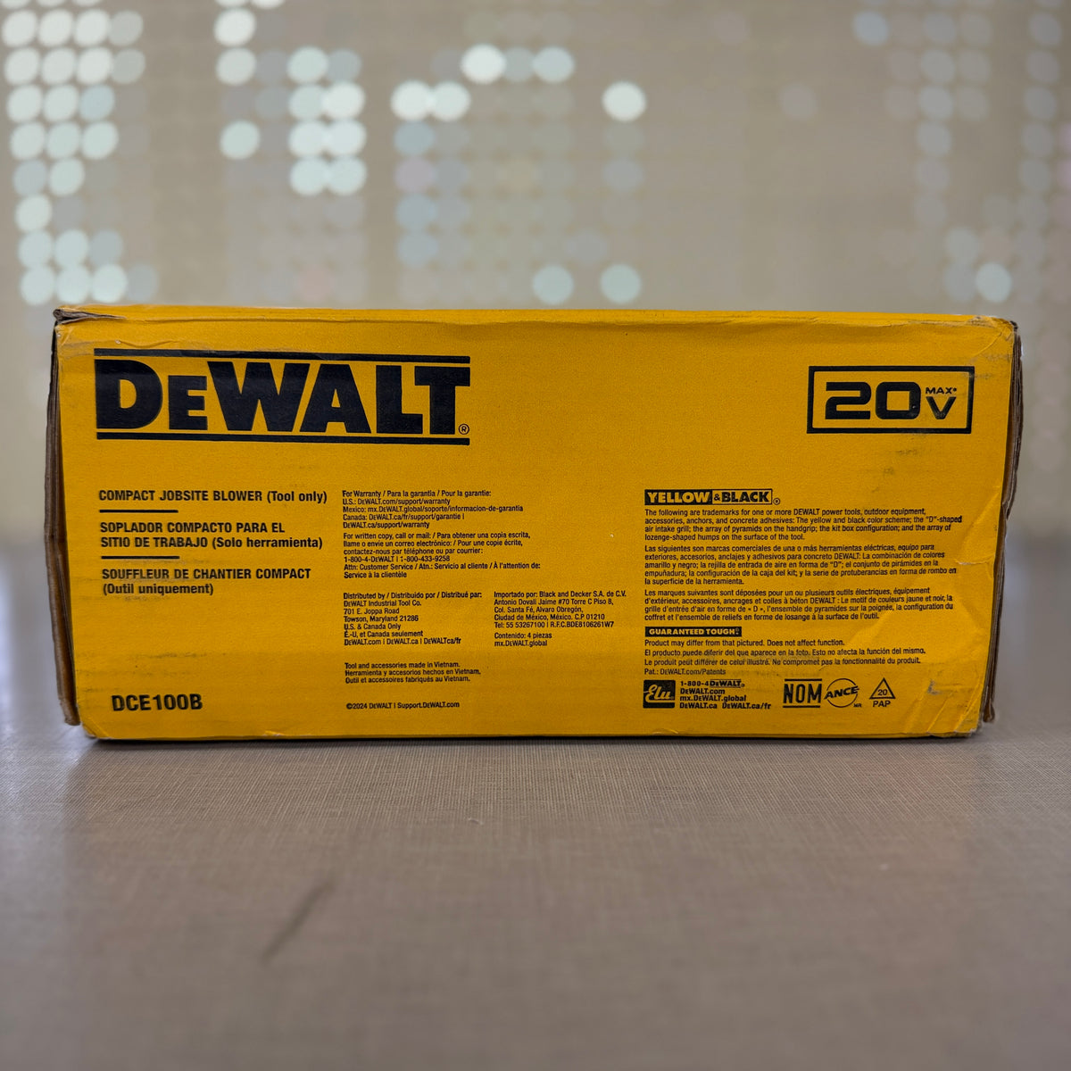 DEWALT DCE100B 20V MAX Compact Jobsite Blower (Tool Only) 100 CFM 180 MPH