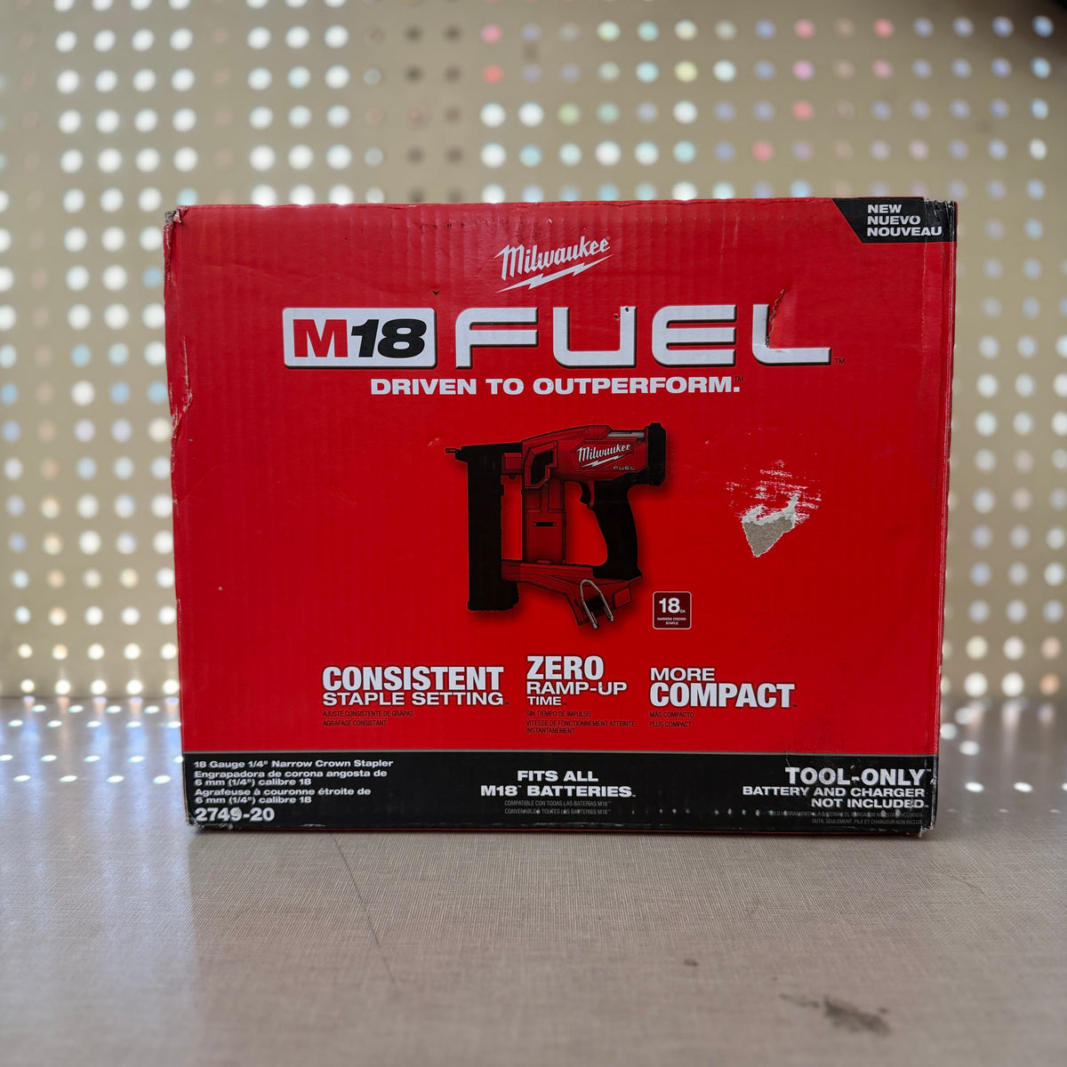 Milwaukee 2749-20 M18 FUEL 18 Gauge 1/4 in. Narrow Crown Stapler (Tool Only)