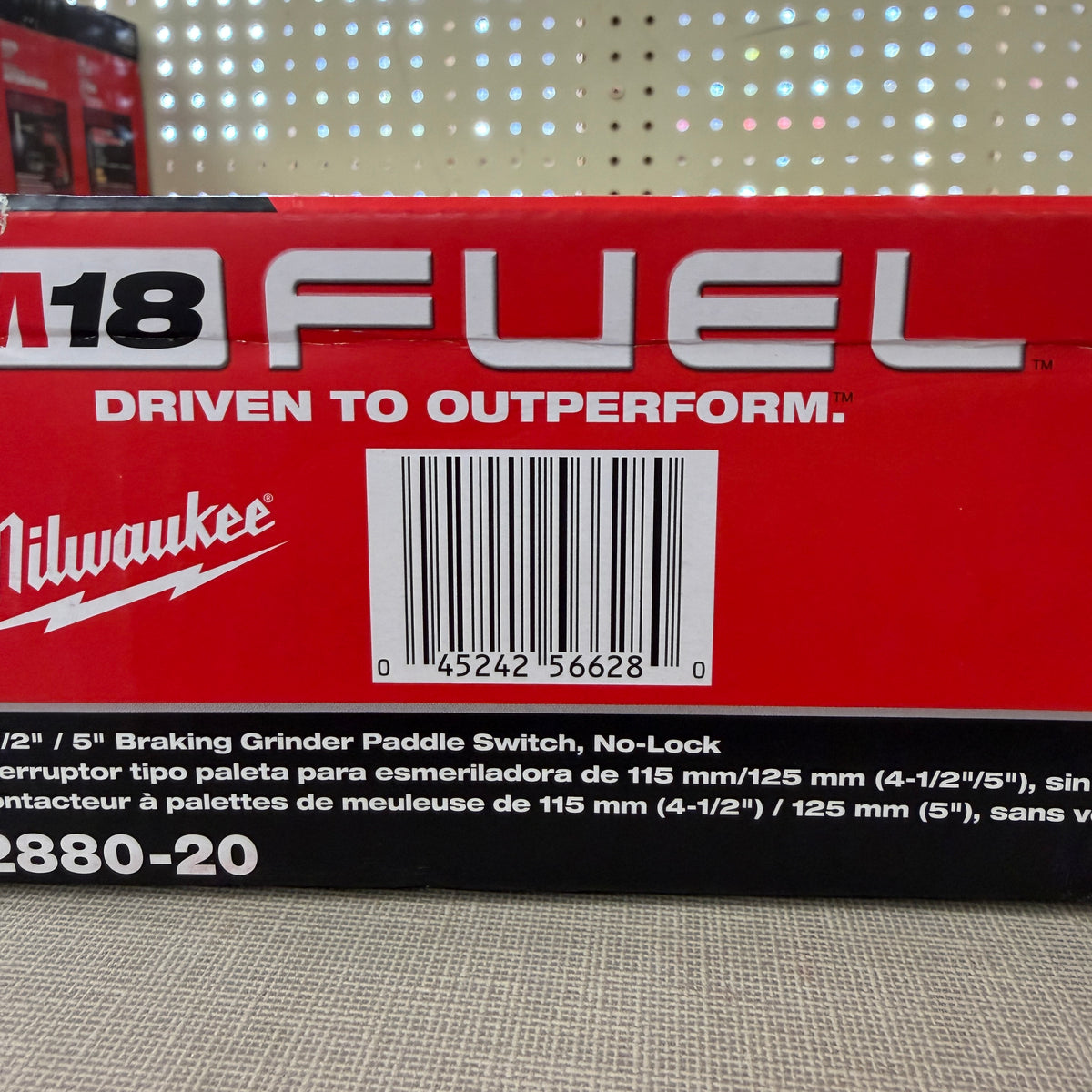 Milwaukee 2880-20 M18 FUEL 4-1/2 in. / 5 in. Braking Grinder Paddle Switch No-Lock (Tool Only)