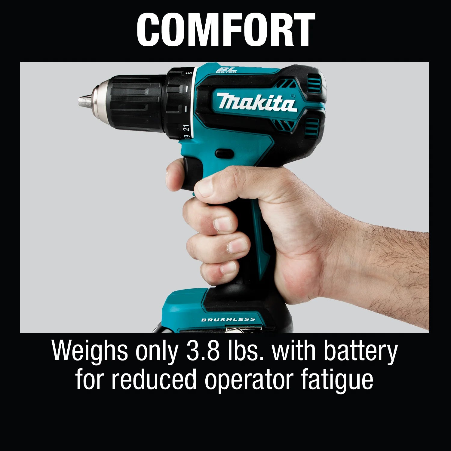 Makita XFD131 18V LXT Lithium-Ion Brushless Cordless 1/2 in. Driver-Drill Kit (3.0Ah) (Factory Serviced)