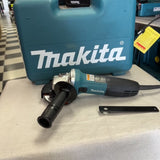 Makita 6 Amp Corded 4 in. Lightweight Angle Grinder with Grinding Wheel, Wheel Guard Side Handle Hard Case